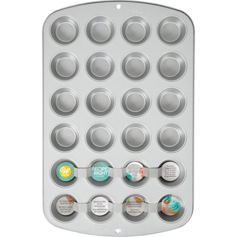 Wilton Recipe Right Mini Muffin Bakvorm - 24 cupcakes - Ø 3,5 cm