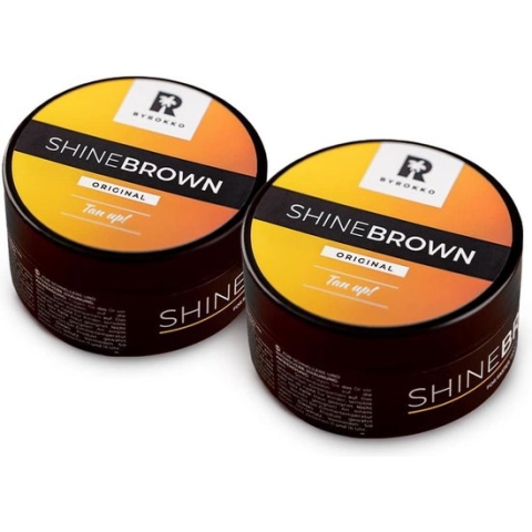 BYROKKO Shine Brown Original - 2 x 190 ml Zonnebank - Tanning oil