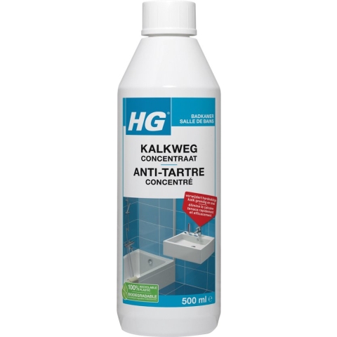 HG kalkweg concentraat - 500 ml - krachtige ontkalker - geconcentreerd