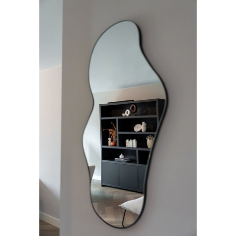 Indore Home - Spiegel - organische vorm - asymmetrisch - wandspiegel - 110cm