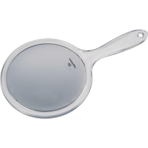 Compacte spiegel met 5x vergroting en kunststof Diameter: 15 cm, lengte 27 cm