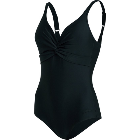 Speedo Shaping Brigitte 1 Piece Zwart Dames Sportbadpak - Maat 40