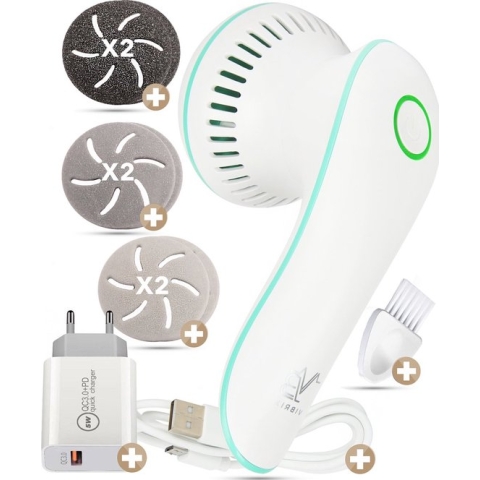 Vibrix® 3.0 set Elektrische eelt verwijderaar met stofzuigsysteem - Krachtigste motor op de markt - USB oplaadbaar - Professionele eeltverwijderaar - Voetvijl