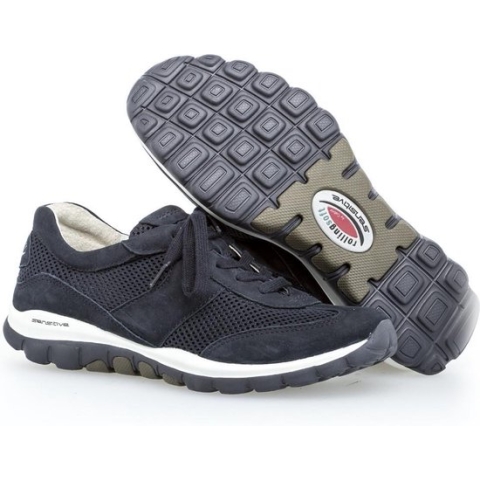 Gabor rollingsoft sensitive 06.966.46 - dames wandelsneaker - blauw - maat 42 (EU) 8 (UK)