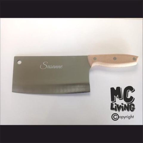 Hakmes Met Naam Gravering - RVS - Susanne
