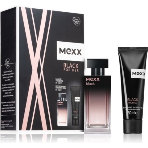 MEXX Black Woman Geschenkset - Edt & shower Gel - Geschenkset - Giftbox - Black For Her.
