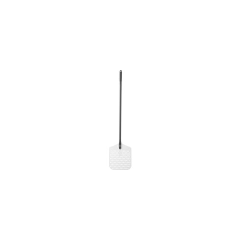 Hendi Pizzaschep Aluminium - Geperforeerd - Vierkant - 30,5x30,5cm - Lengte: 132cm