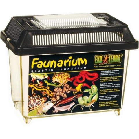 Exo Terra Terrarium Faunarium Mini Zwart 18x11x12.5 cm
