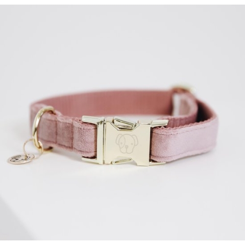 Kentucky Dogwear Hondenhalsband Velvet - Oud Roze S - 28-40cm
