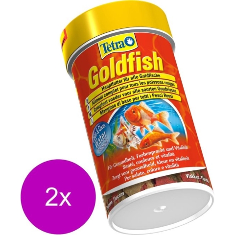 Tetra Visvoer Goldfish Vlokken - Vissenvoer - 2 x 100 ml