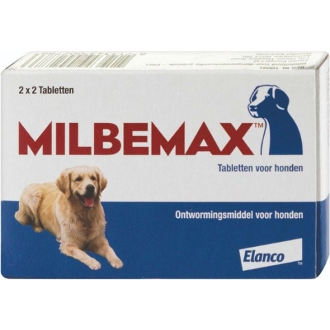 Milbemax Ontwormingstabletten - Grote Hond - 2 x 2 tabletten