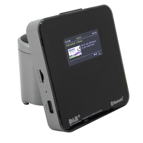 Soundmaster UR260SI - Digitale wekkerradio, DAB+/FM met bluetooth en USB