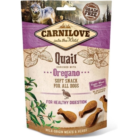 Carnilove Soft hondensnack Quail with Oregano 200 gram -  - Hondensnack
