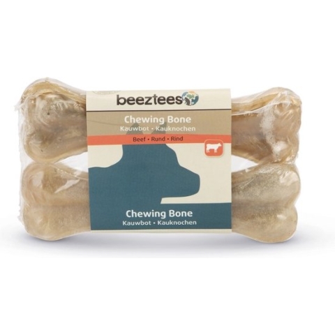 Beeztees kauwbot 14 cm 2 stuks - hondensnack - 50 - 55 gram