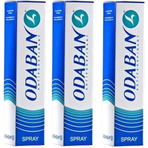 Odaban Anti-Transpirant Spray - 3 pak