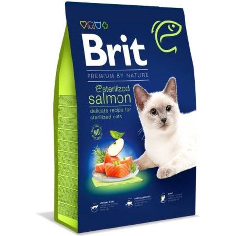 Brit Premium by Nature Cat - Sterilized Salmon 1,5 kg