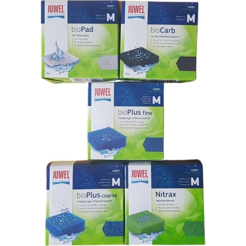 Juwel filterpatronen set compact 5 soorten