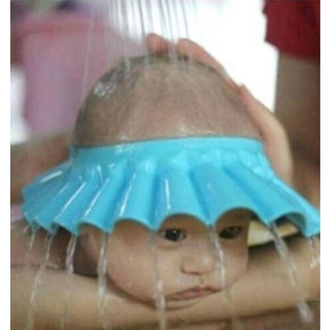 BukkitBow - Douche Kapje - Douche Haarkap voor kinderen - Haarwas Hulp - Blauw