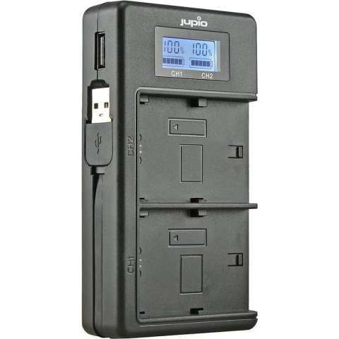 Jupio USB Dedicated Duo Charger LCD for Canon LP-E12