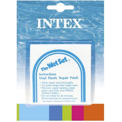 Intex Reparatieset voor opblaasbare artikelen - 12 stuks - 7x7 cm