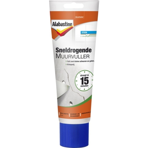 Alabastine Sneldrogende Muurvuller Tube - Wit - 330 gram
