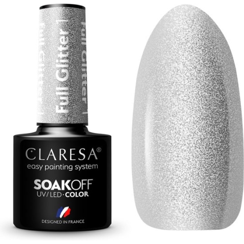 CLARESA Gel Polish FULL GLITTER 1 -5g