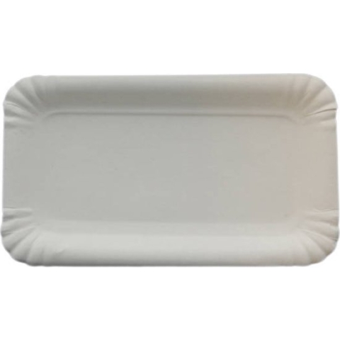 Papieren bord/schaaltje 250 st. 10x16cm wit