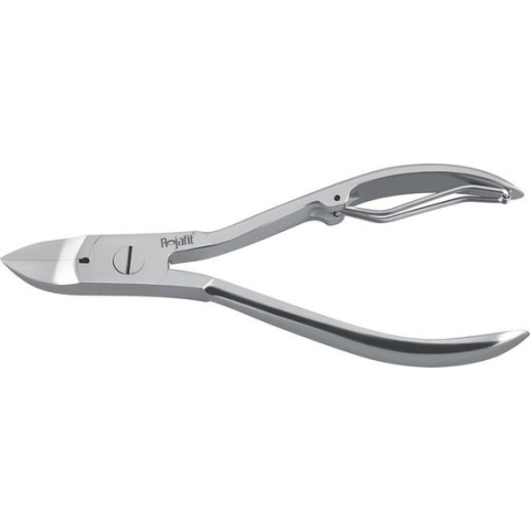Rojafit Professionele Nageltang - Klein -Rolveer-Gebogen Bek- RVS -10,5 cm.