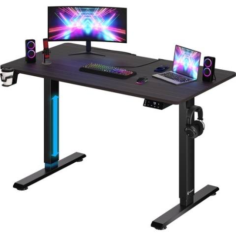 Casaria Zit Sta Bureau – Hoogte Verstelbaar Elektrisch - 110x60cm Bruin