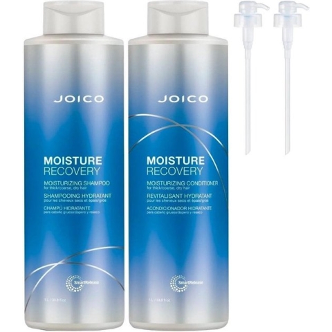 Joico Moisture Recovery Shampoo & Conditioner DUO Set 2 x 1000ml + pomp