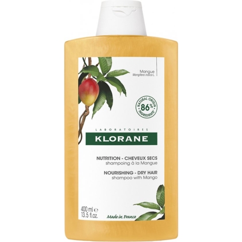 Klorane Haar Mangue Beurre de Mangue/Mangoboter Shampoo Droog Haar 400ml