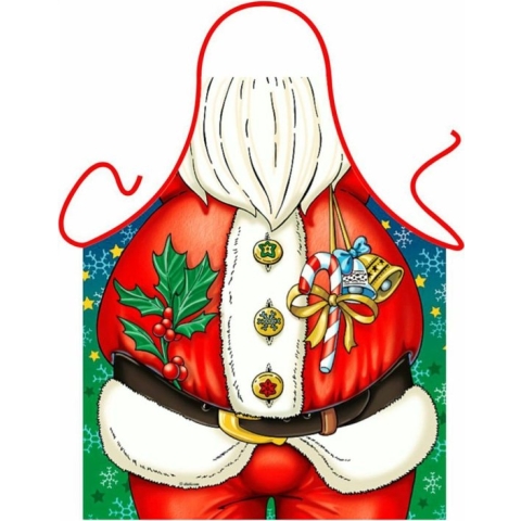 Kerstman - Grappig Schort Keukenschort