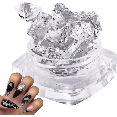SUNONE Zilver Flakes – Metallic Flakes Voor Nagel Decoratie