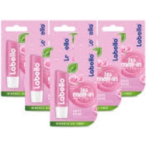 Labello - Soft Rosé Lippenbalsem - Voordeelverpakking 6 Stuks