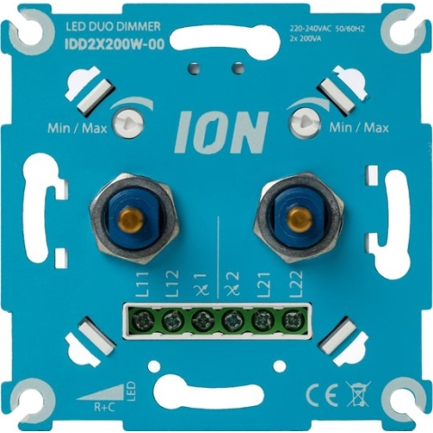 DUO LED Dimmer | 2x0.3-200 Watt | ION INDUSTRIES