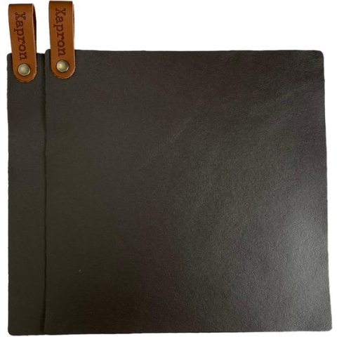 Xapron Leren Pannenlappen Kansas kleur Bruin