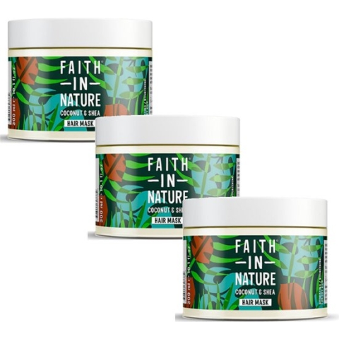 FAITH IN NATURE - Hair Mask Coconut - 3 Pak