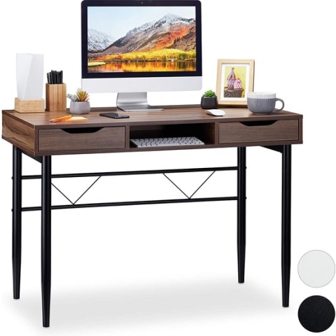 bureau - Computer table / Computertafel , thuiskantoor, bureau, eenvoudige montage \ Bureautafel Opbergtafel