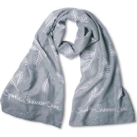 Katie Loxton - Sjaal - Sparkle Shimmer - blauw - 184 cm X 86 cm
