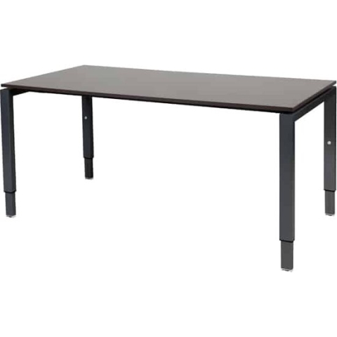 Verstelbaar Bureau - Domino 160x80 logan - zwart frame
