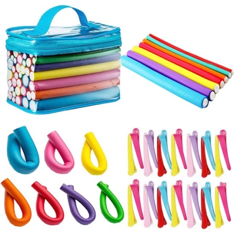 Krulspelden Set - Haarrollers - Heatless Curls - Kleefrollers