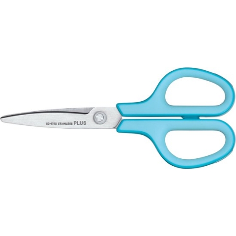 Plus FitCut Curve SMART schaar, 17,5 cm, blauw, op blister