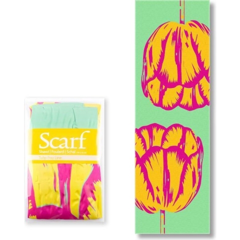 Sjaal, Tulip Pop Art lijn Groen