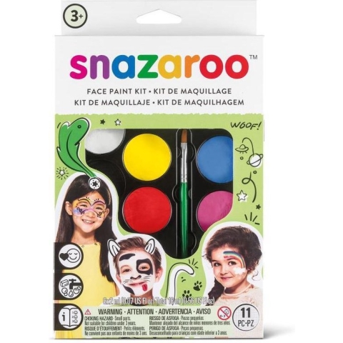 Snazaroo Schmink set Rainbow met 20 voorbeelden