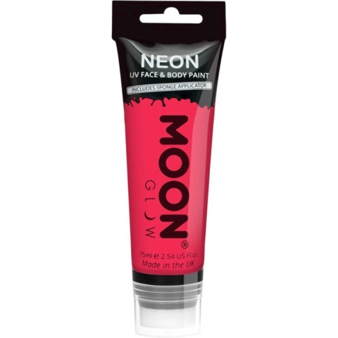 Moon Creations - Moon Glow Supersize Intense Neon UV Face & Body Paint Schmink - Rood