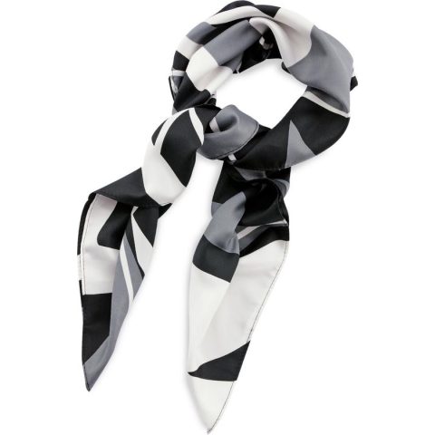 We Love Ties - Sjaal patroon grijs wit