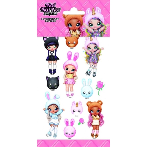 Funny Products Kindertattoos Na!na!na! Surprise Papier 12 Stuks