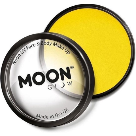 Moon Creations Face & Body Paint Schmink Moon Glow - Pro Intense Neon UV Geel