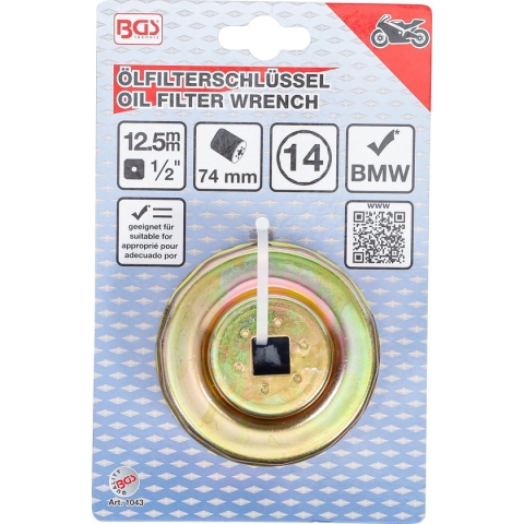 BGS Oliefiltersleutel 14-kant Ø 74 mm, voor BMW-motorfietsen