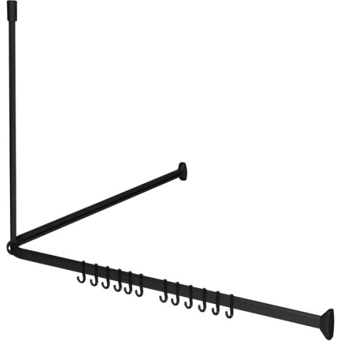 Sealskin Easy Roll - Douchegordijnstangset - 90x90x90 cm - Zwart